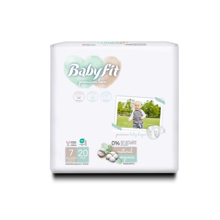 Scutece XXL, nr. 7, 20-30 kg, 20 bucăți, Babyfit