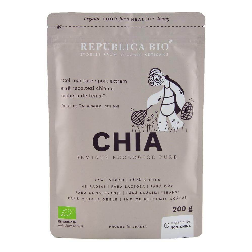 Seminte ecologice de chia, 200g, republica bio