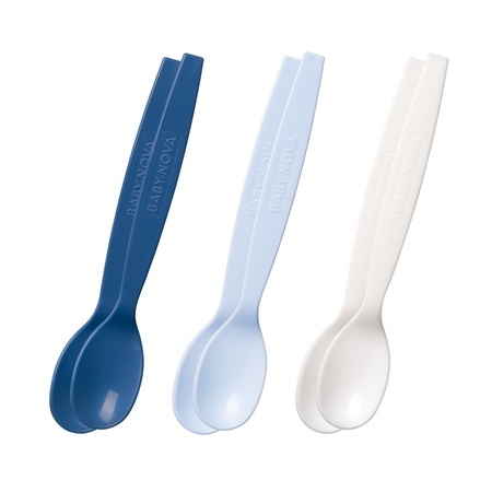 Set de 6 lingurite din plastic, +6 luni, Baby Novă