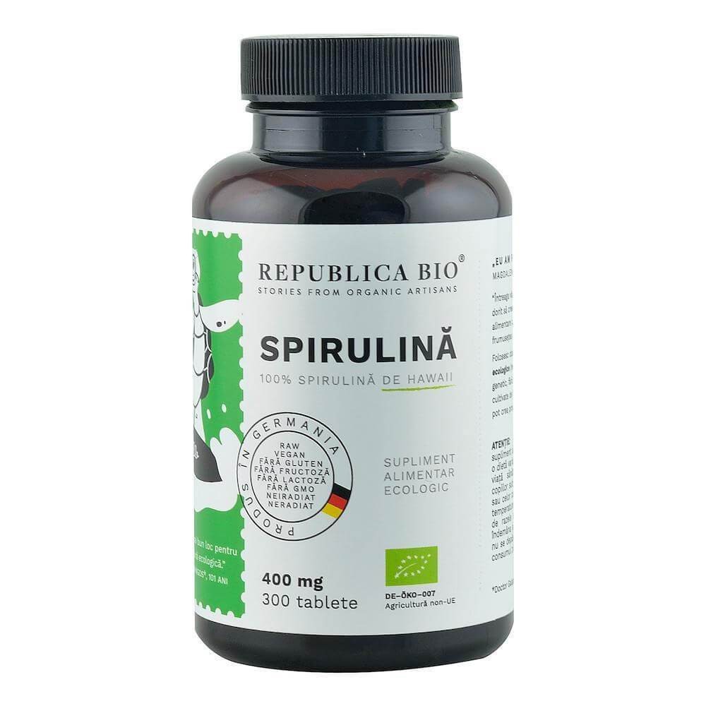 Spirulina eco, 300 tablete, republica bio