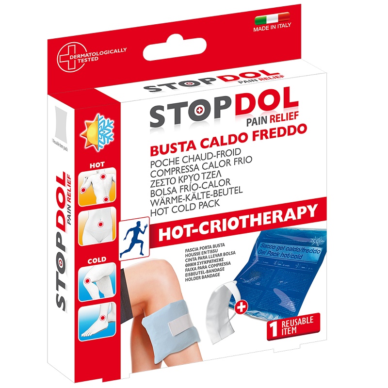 Stop Dol Pungă cu Gel pentru Terapie Cald-Rece, 13 x 17 cm