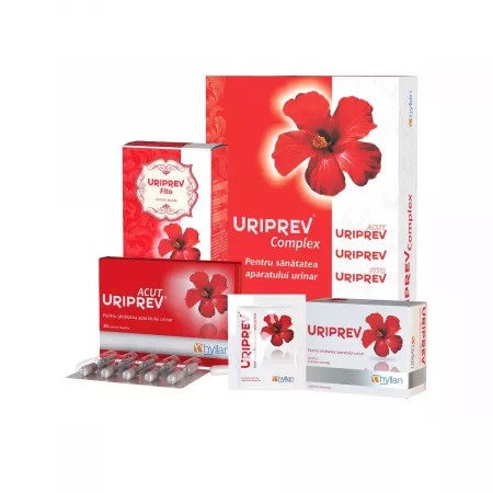Uriprev complex, 10 capsule + 12 plicuri + 80 g, hyllan