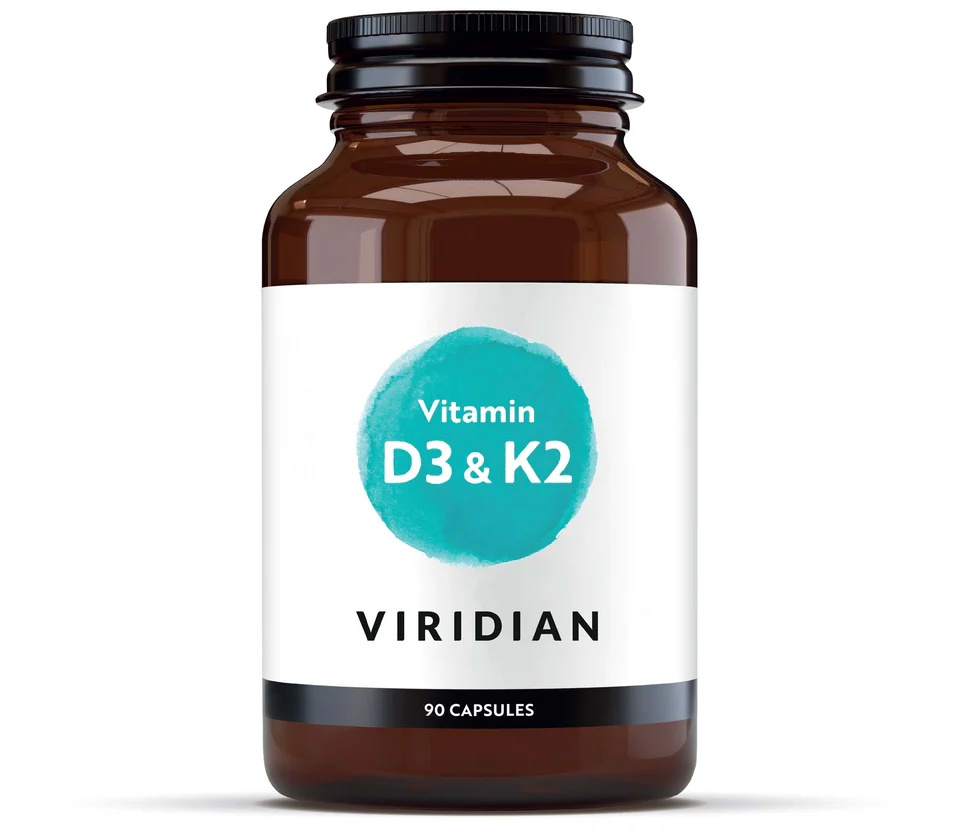 Viridian Vitamin D3 1000 UI si K2 45 mcg, vegan, 90 capsule