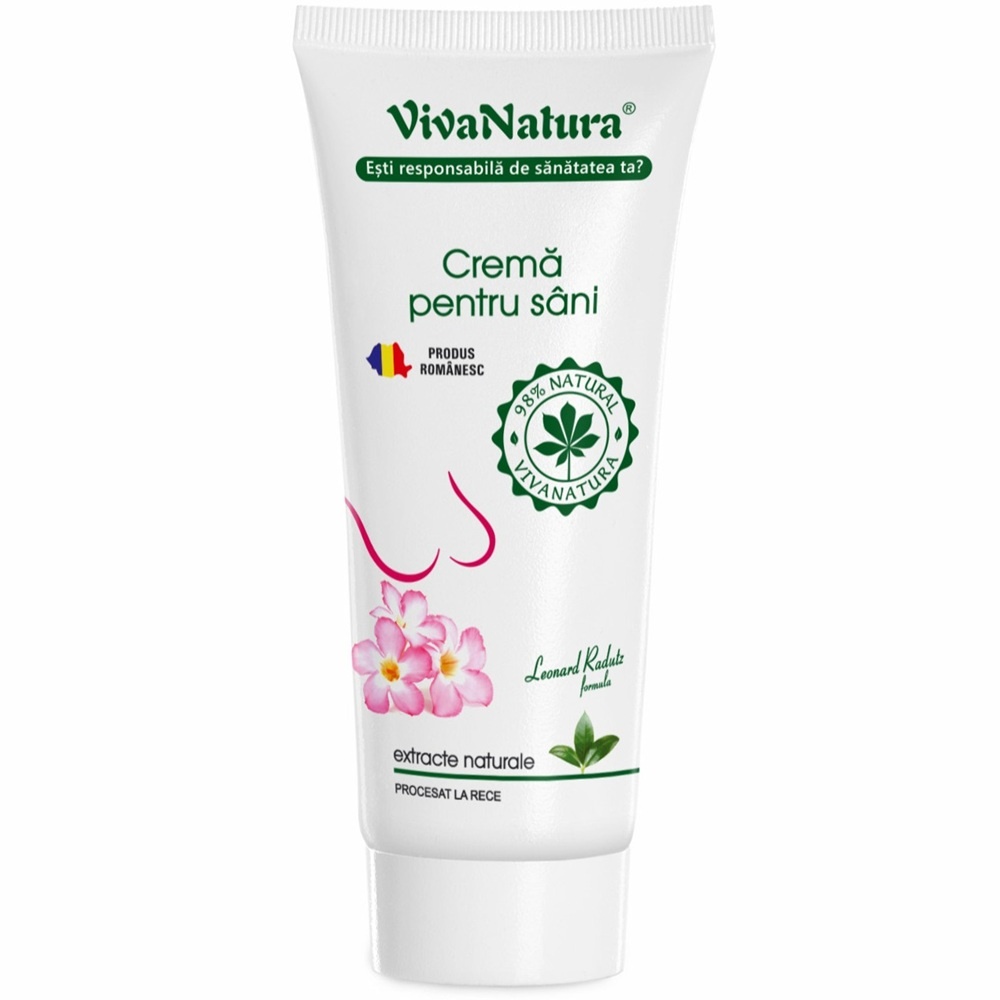 Vivanatura Cremă pentru Sâni cu Extracte Naturale, 75 ml