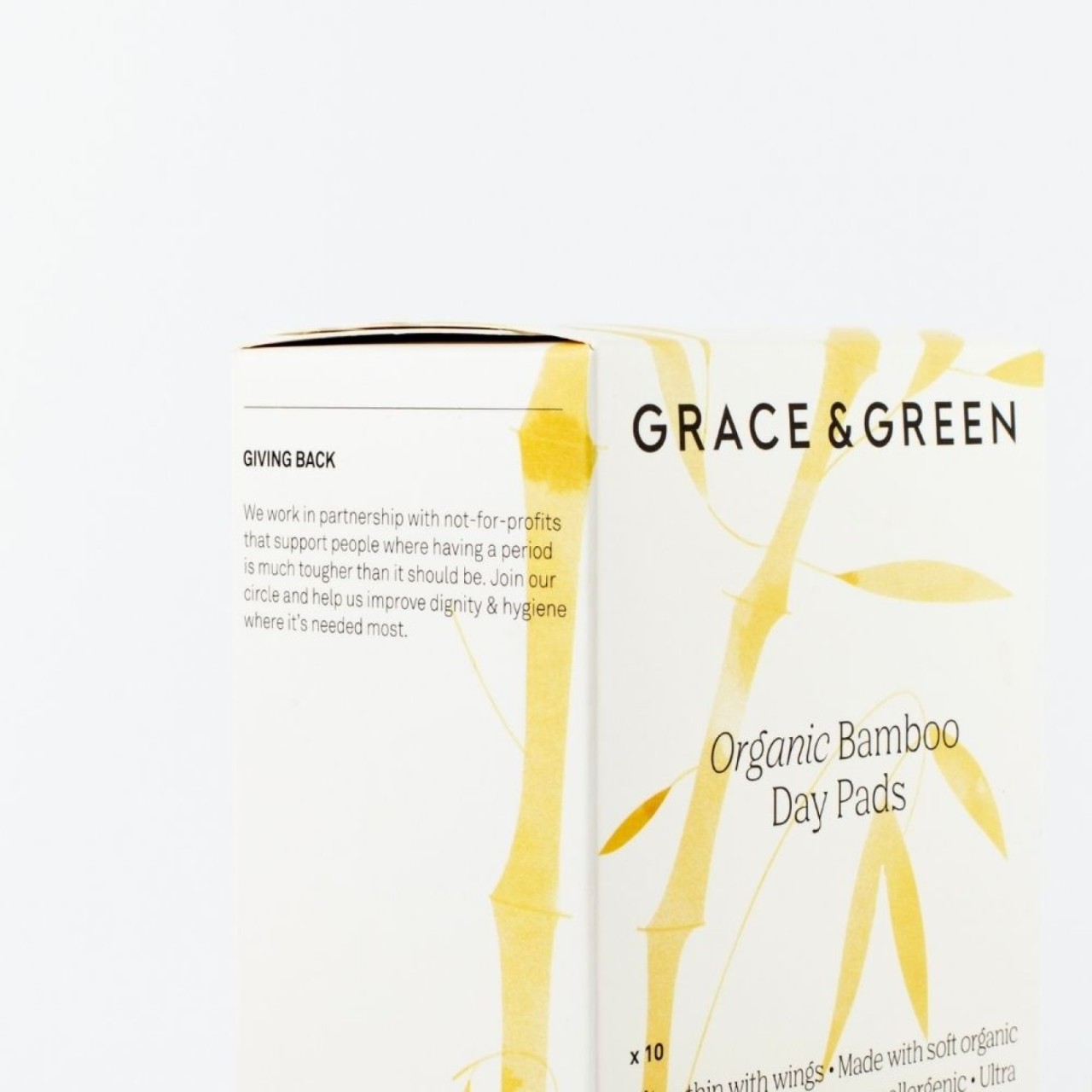 Absorbante zi 100% bambus organic, 10 bucati, grace & green