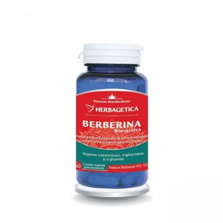 Berberina bio-activa, 60 capsule, herbagetica