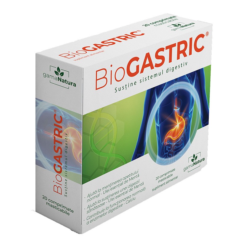 Biogastric ,20 comprimate, gama natura