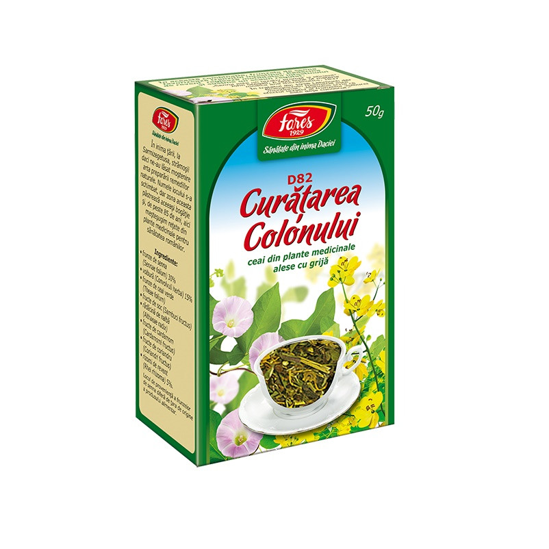 Ceai Curățare Colon - 50g Fares | Detoxifiere Naturală