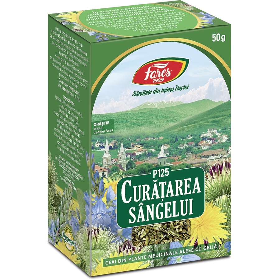 Ceai curatarea sângelui, P125, 50 g, Fares