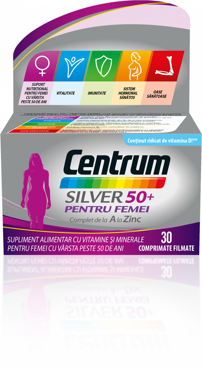 Centrum silver 50+ pentru femei, 30 comprimate