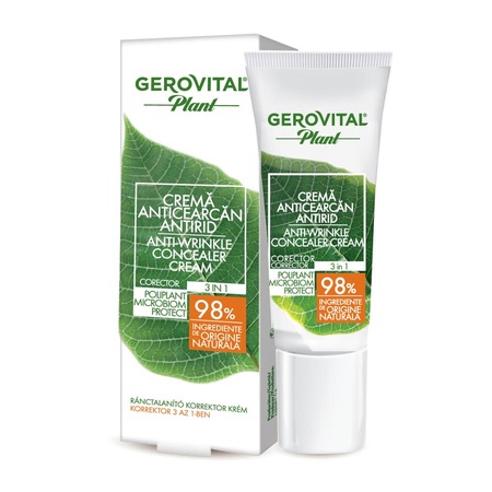 Cremă anticearcan antirid Poliplant Microbiom Protect Plant, 15 ml, Gerovital