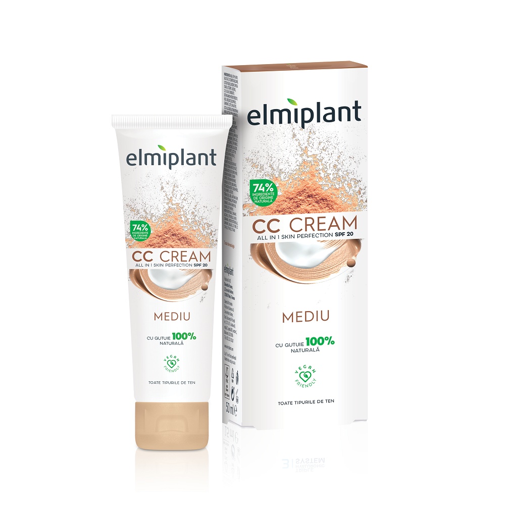 Elmiplant Skin Moisture CC Cream SPF 20 Nuanța Mediu, 50 ml
