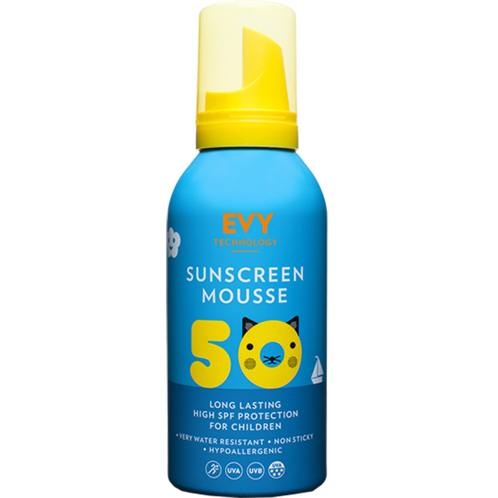 EVY Technology spuma de protectie solara pentru copii SPF50+, 150 ml