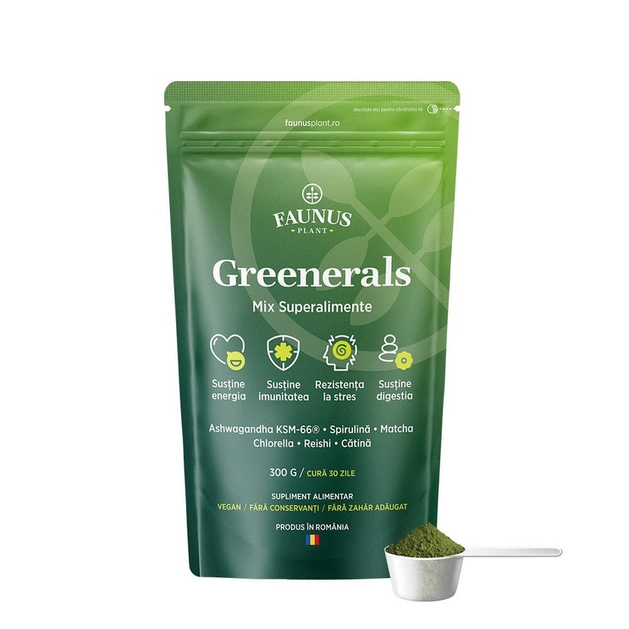 Faunus Greenerals pulbere de superalimente verzi, 300 g