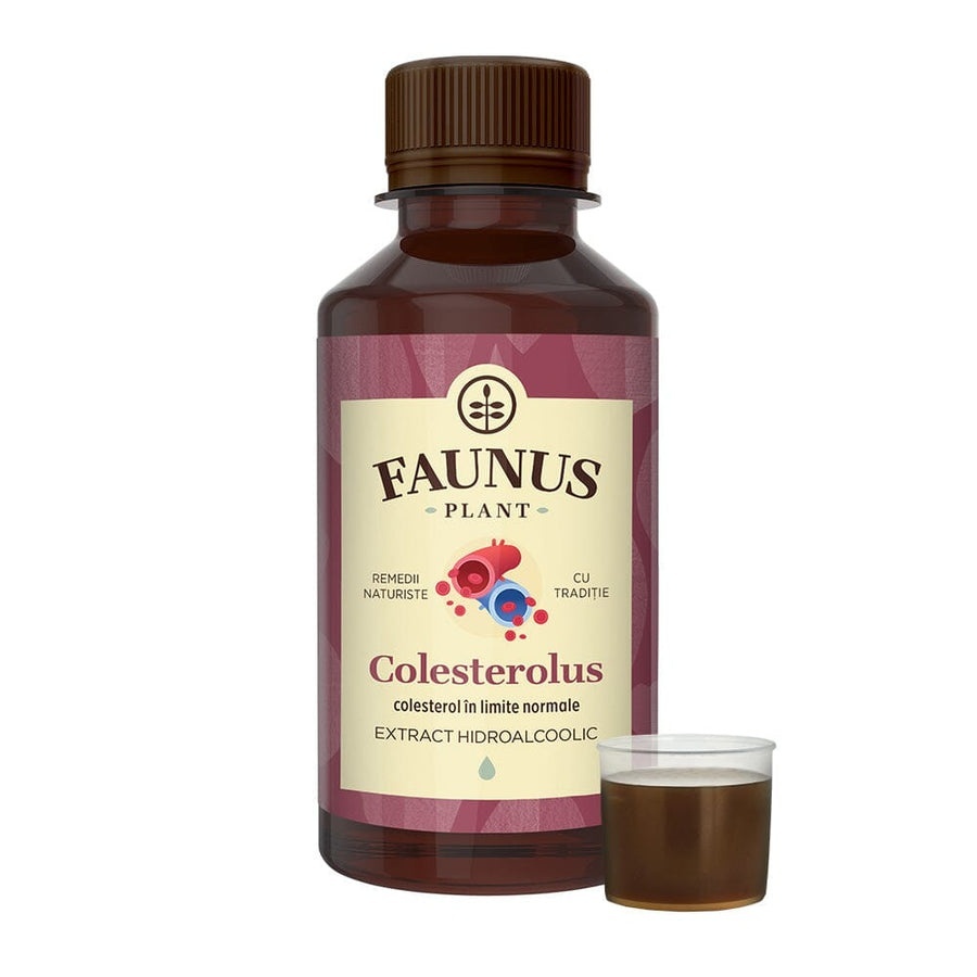 Faunus Tinctura Colesterolus cu anghinare, paducel si papadie, 200 ml