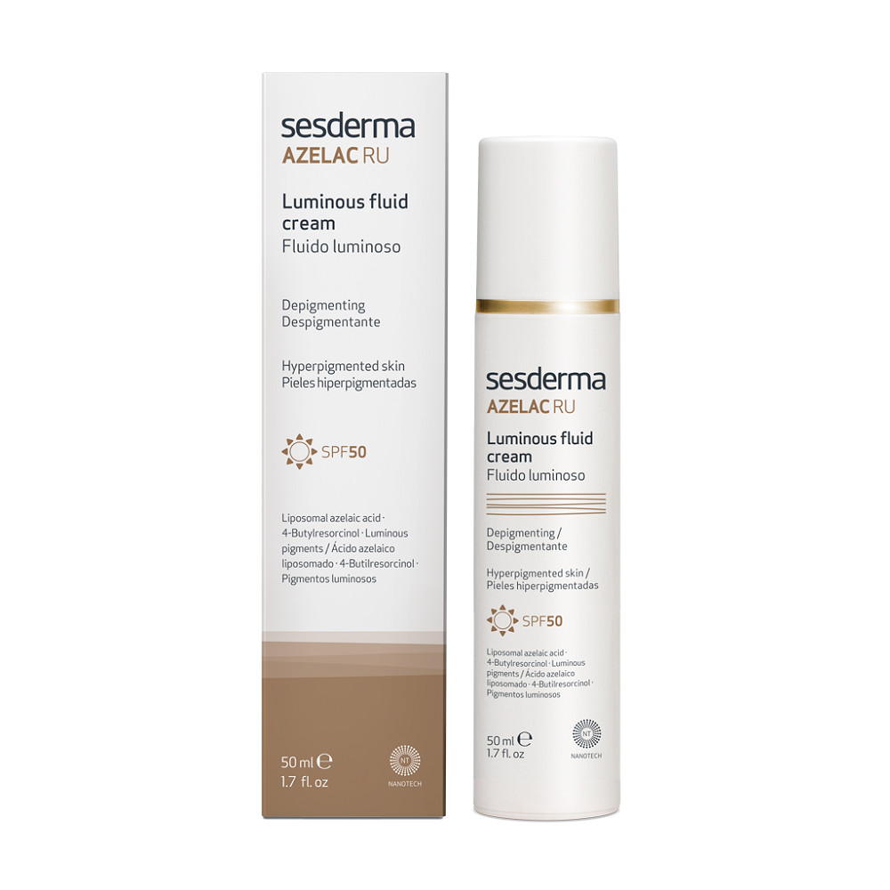 Fluid cu efect de luminozitate cu spf 50 azelac ru, 50 ml, sesderma