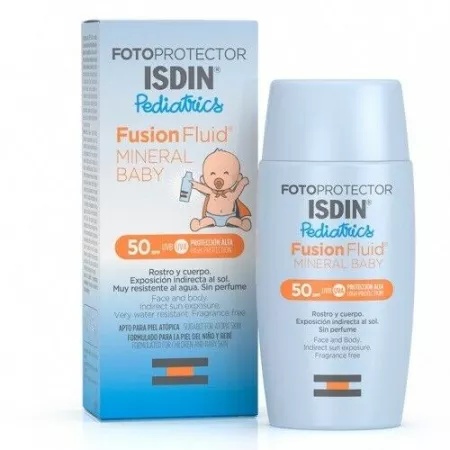 Fusion fluid mineral pentru copii spf 50, 50 ml, isdin pediatrics