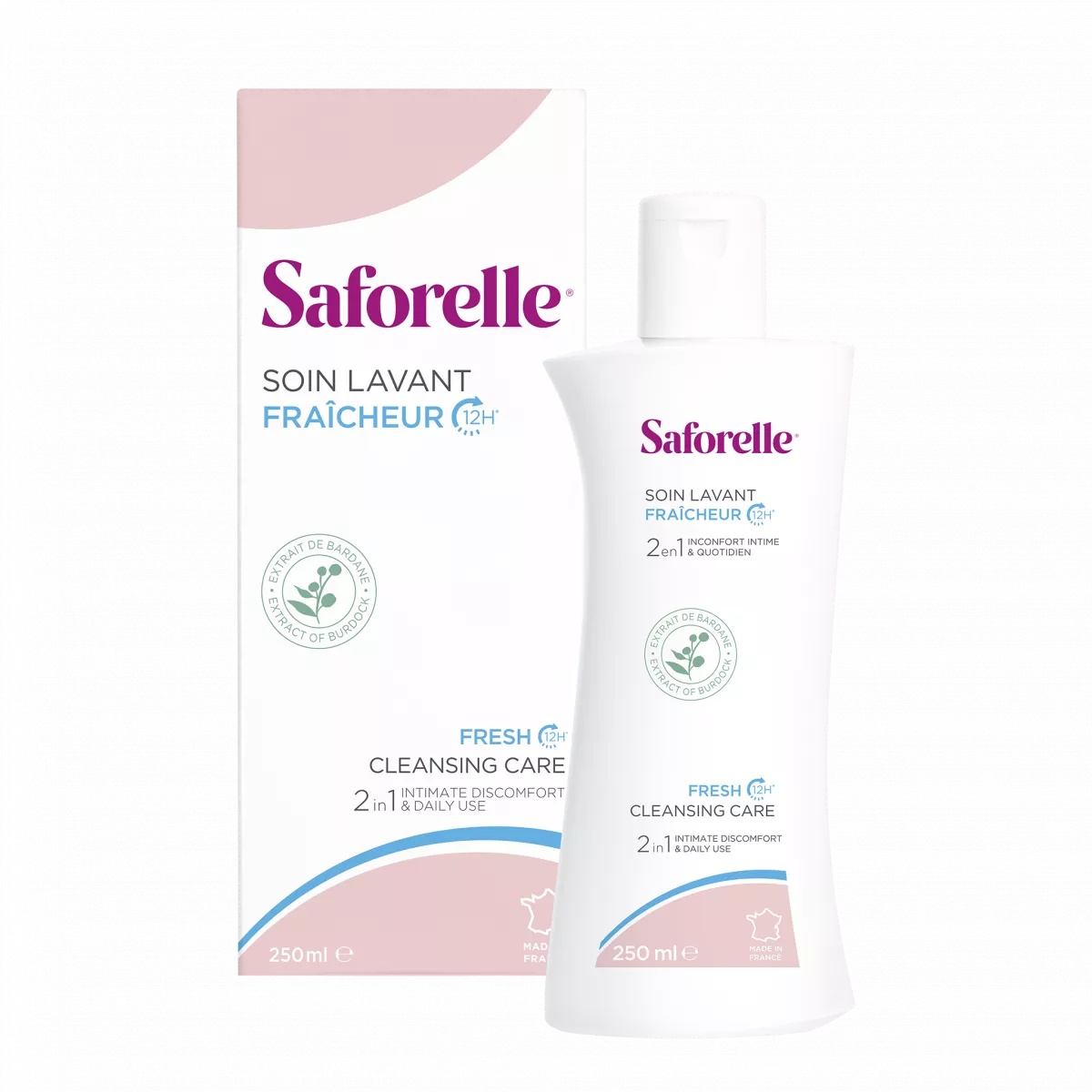 Gel igiena intima si corporala fresh saforelle, 250 ml