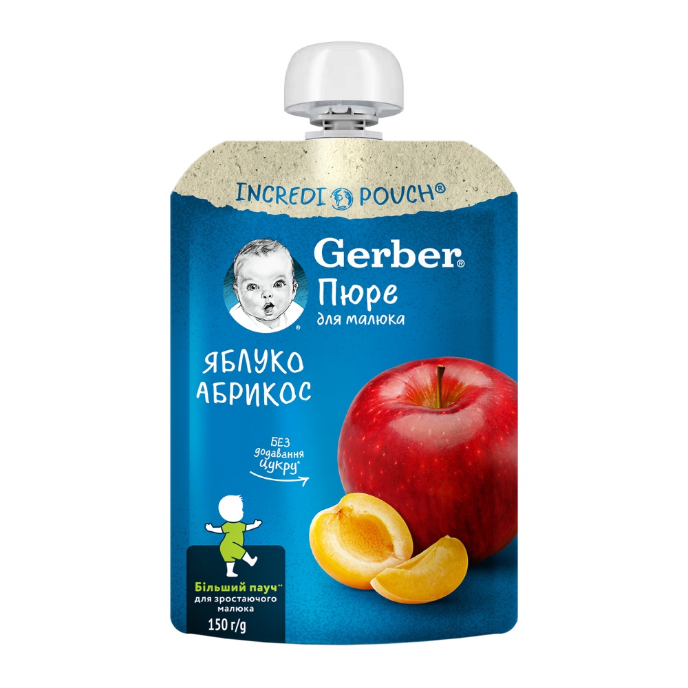 Gerber Piure de Mere și Caise, de la 6 luni, 150 g
