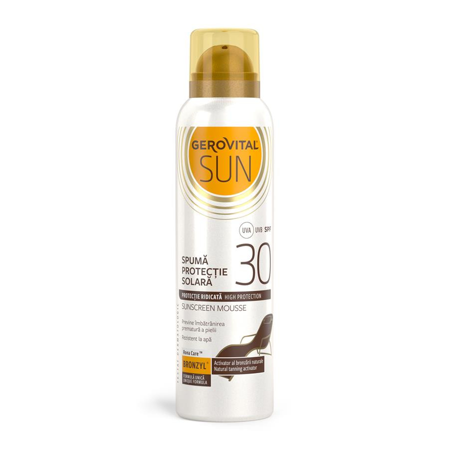 Gerovital Sun SPF 30 - Protectie Solara Naturala & Bronzare Rapidă