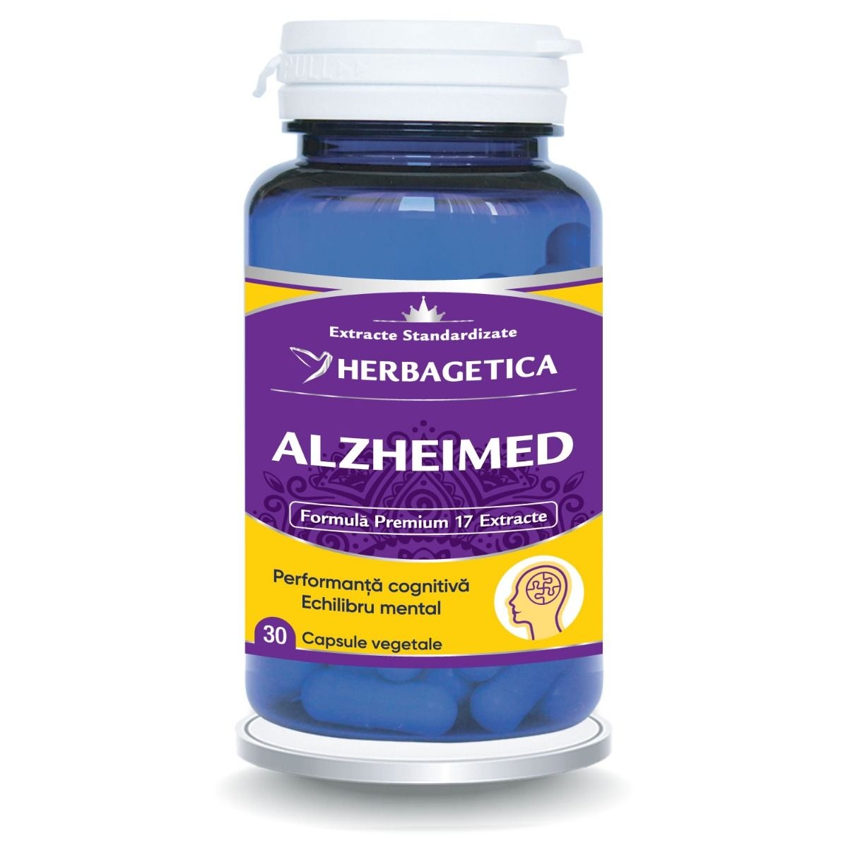 Herbagetica Alzheimed, 30 capsule