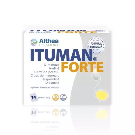 Ituman Forte - Protecție împotriva infecțiilor urinare, 14 plicuri