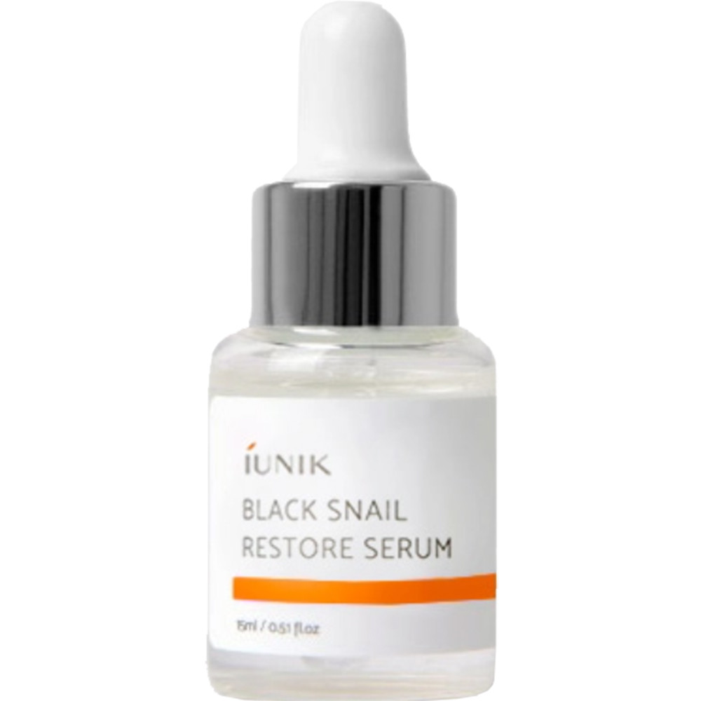 Iunik black snail ser de fata regenerant, 15ml