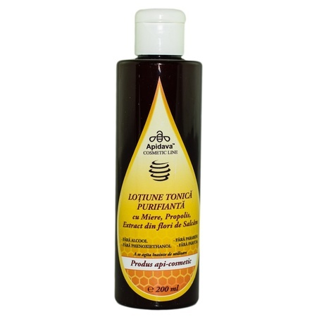 Loțiune tonică purifianta, 200 ml, Apidava