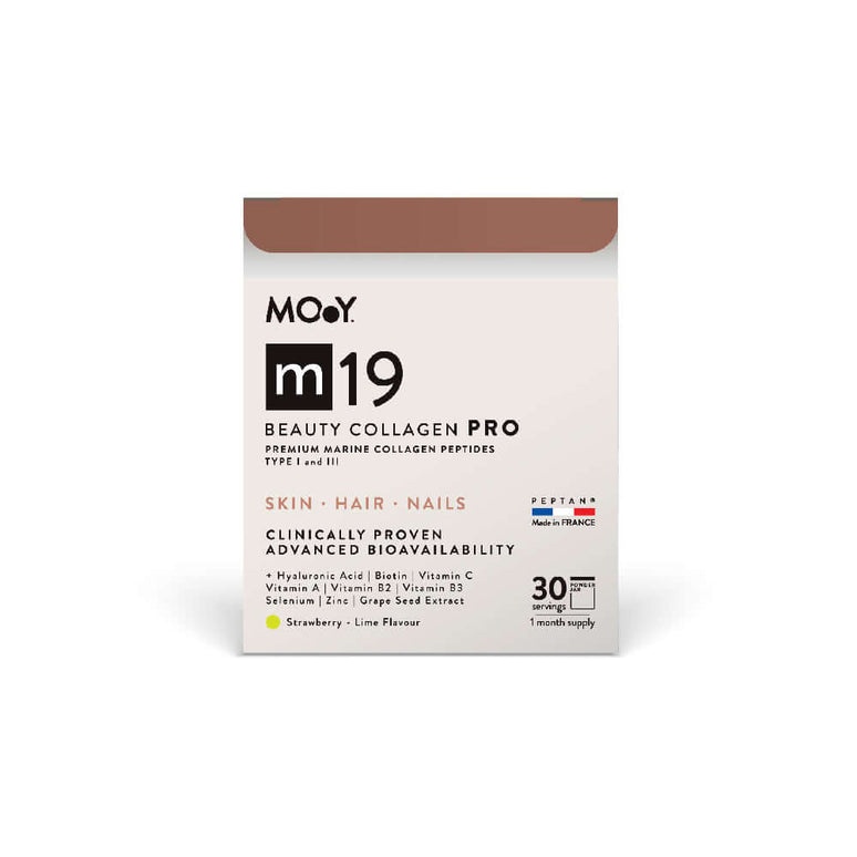 M19 beauty collagen pro strawberry lime, molecules of youth, 240 g, 30 portii, natural