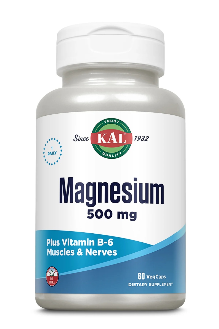 Magneziu 500mg KAL - 60 capsule pentru energie și vitalitate