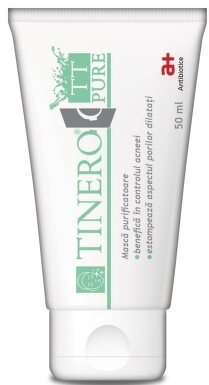 Masca purificatoare tinero tt pure pentru ten mixt-gras, 50 ml, antibiotice