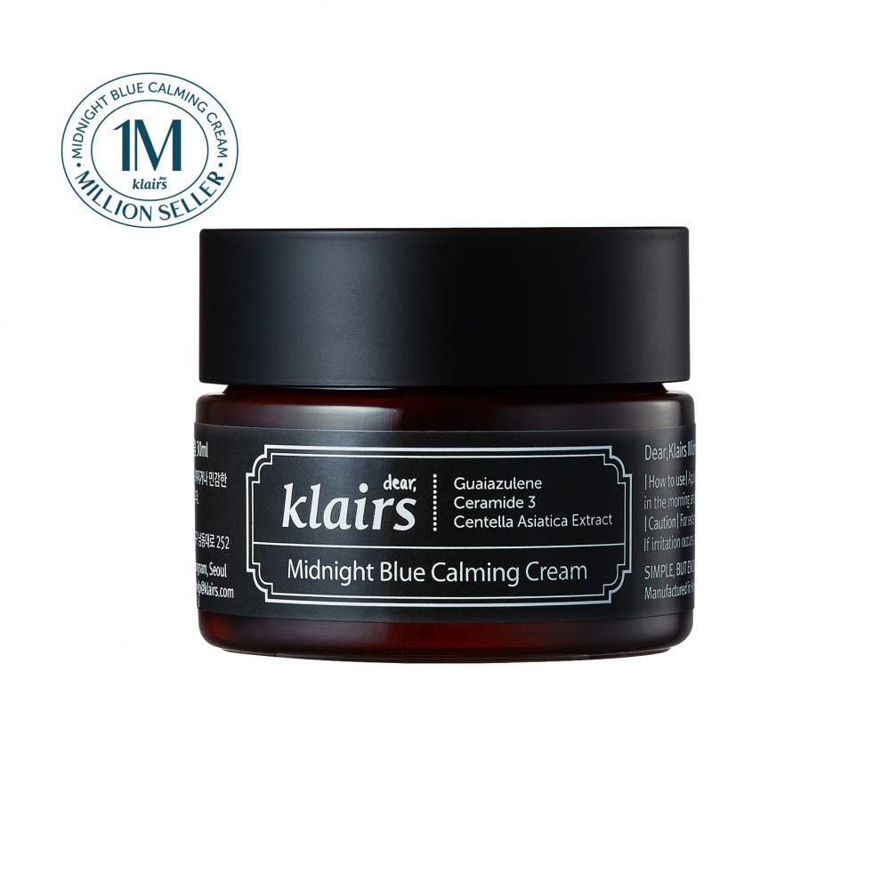 Midnight blue crema de fata cu efect calmant, 30ml, dear klairs