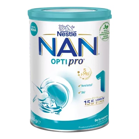 NAN OPTIPRO 1 HMO 400g  Lapte de Inceput de la Nastere cu HMO si Proteine Optimizate, Nestle