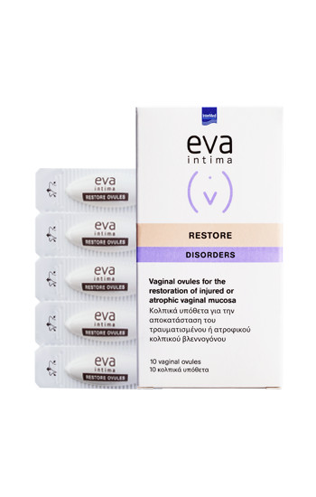 Ovule vaginale cicatrizante eva intima restore, 10 bucati