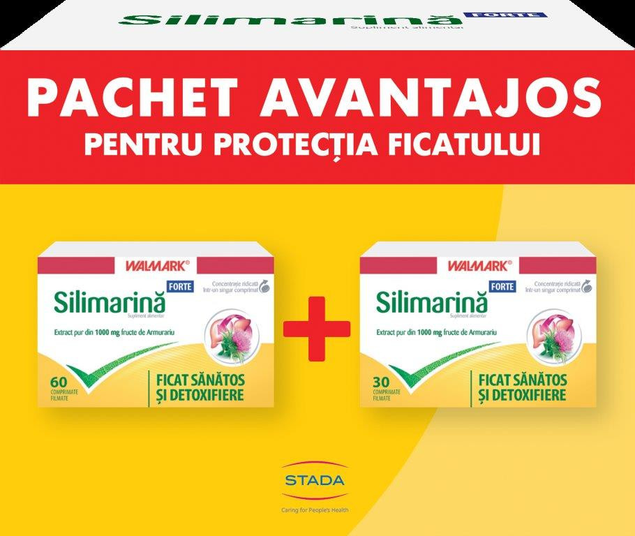 Pachet silimarina forte, 60 + 30 comprimate, walmark