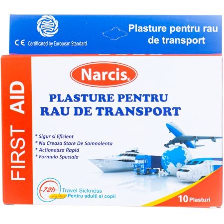 Plasturi pentru rau de miscare, 10 bucati, Narcis