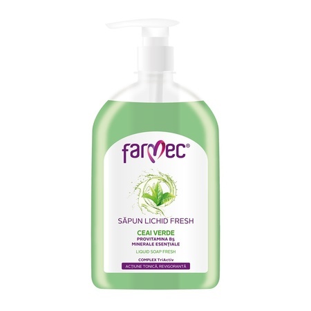 Săpun lichid fresh cu ceai verde, 500 ml, Farmec