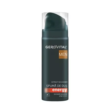 Spumă de Duș Gerovital Men Energy 200ml - Revigorantă și Hidratantă