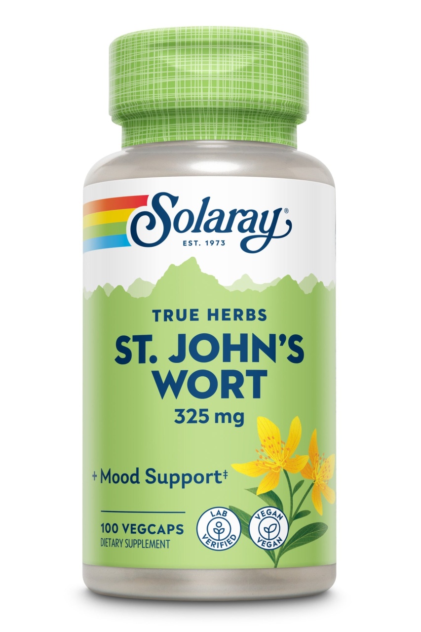 St john's wort (sunatoare) 325 mg, 100 caps veg, secom