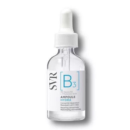 SVR Ampoule B3 Hydra ser concentrat reparator cu niacinamida si 3 acizi hialuronici, 30 ml