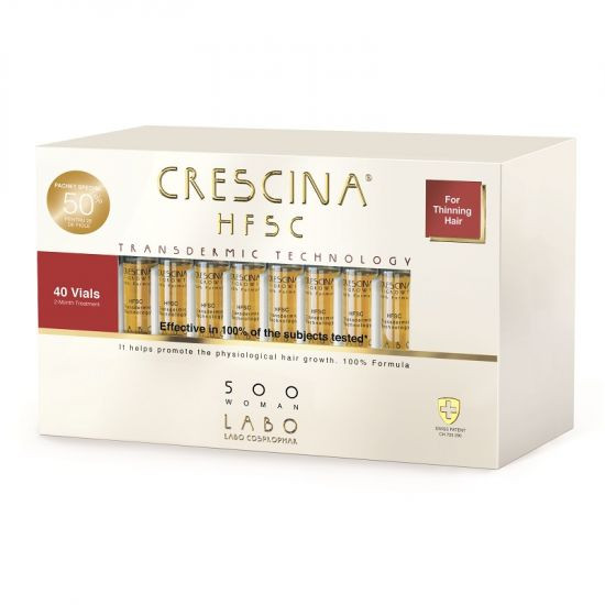 Tratament crescina hfsc transdermic 500 woman, 40 fiole, labo
