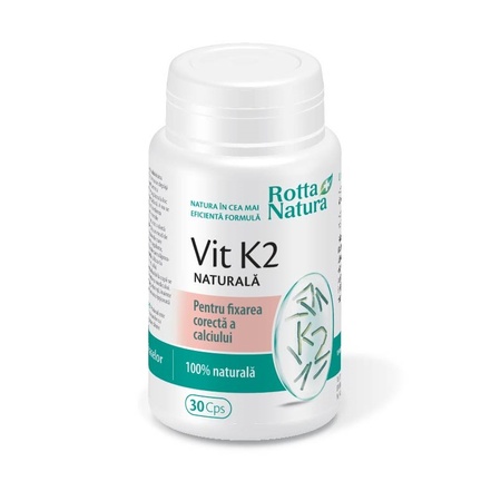 Vitamina K2 naturală, 30 capsule, Rotta Natură