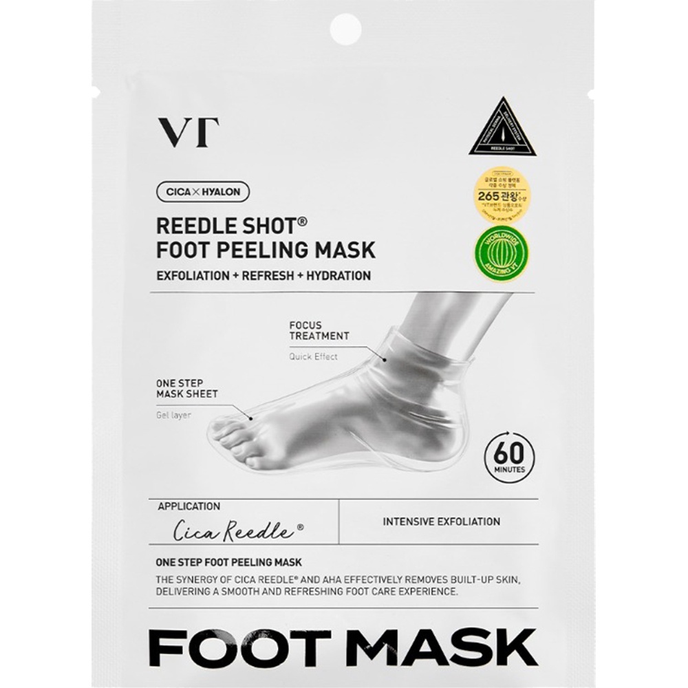 VT Cosmetics Reedle Shot Foot Peeling Mask masca exfolianta tip soseta pentru picioare, 40 ml
