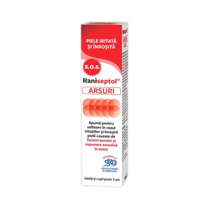 Zdrovit raniseptol arsuri sos spuma, 150ml