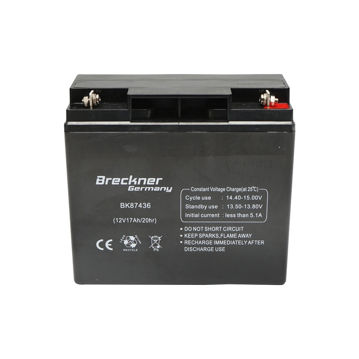 gard prefabricat Baterie plumb acid 12V, 17Ah 20HR SLA pentru gard electric 180x75x165mm Breckner Germany, BRECKNER GERMANY, DISCY35