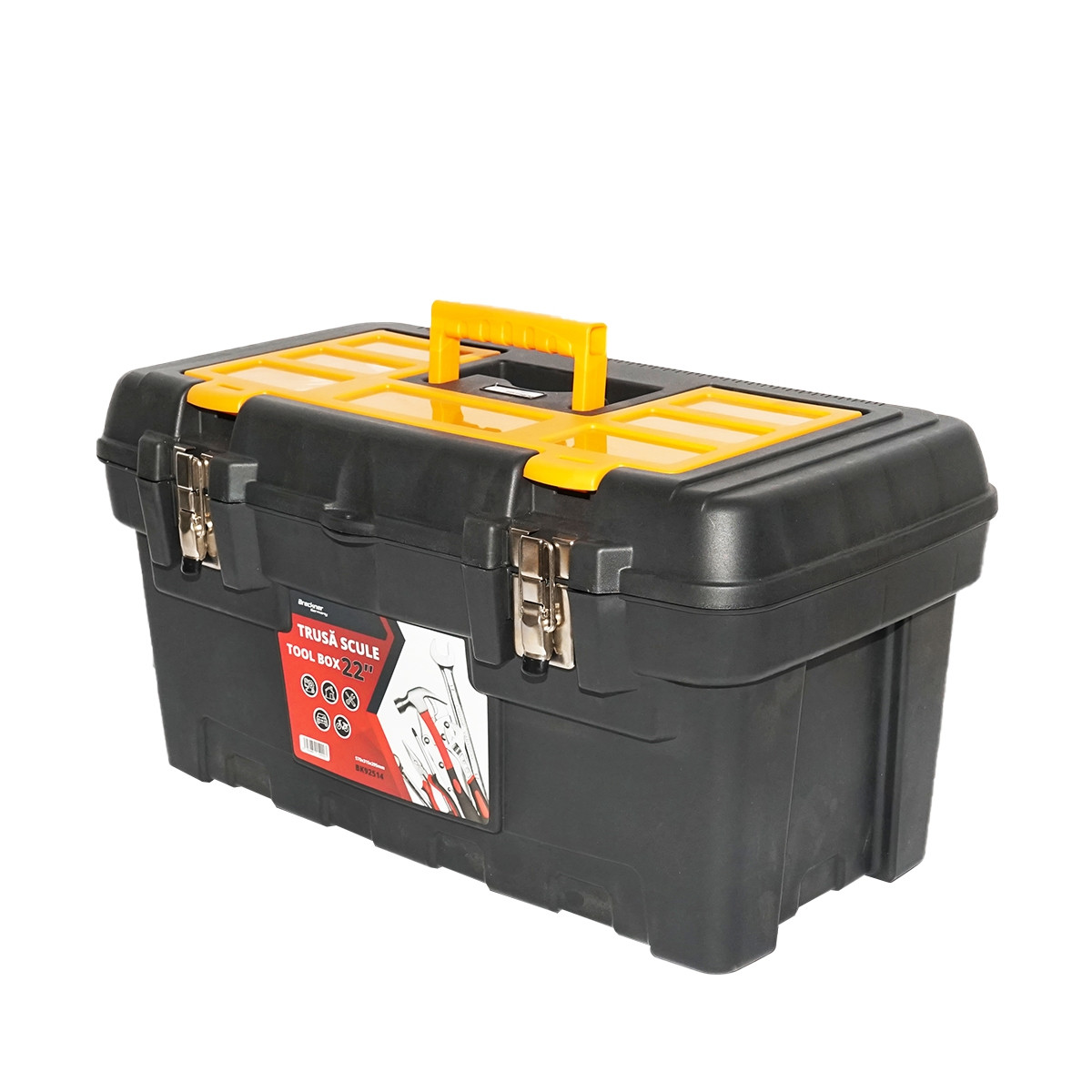 platou cu capac plastic Cutie pentru scule plastic 570x315x295mm, Cod: BK92514, Echivalență: DISFP21, Breckner Germany