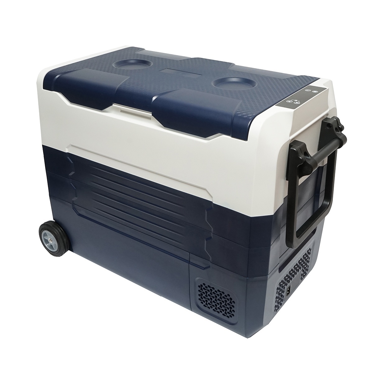 compresor auto 12v/220v lidl Frigider auto cu compresor 12-24-220V, 45W, capacitate 52L tip troler 726x390x513mm , Cod: BK77578,