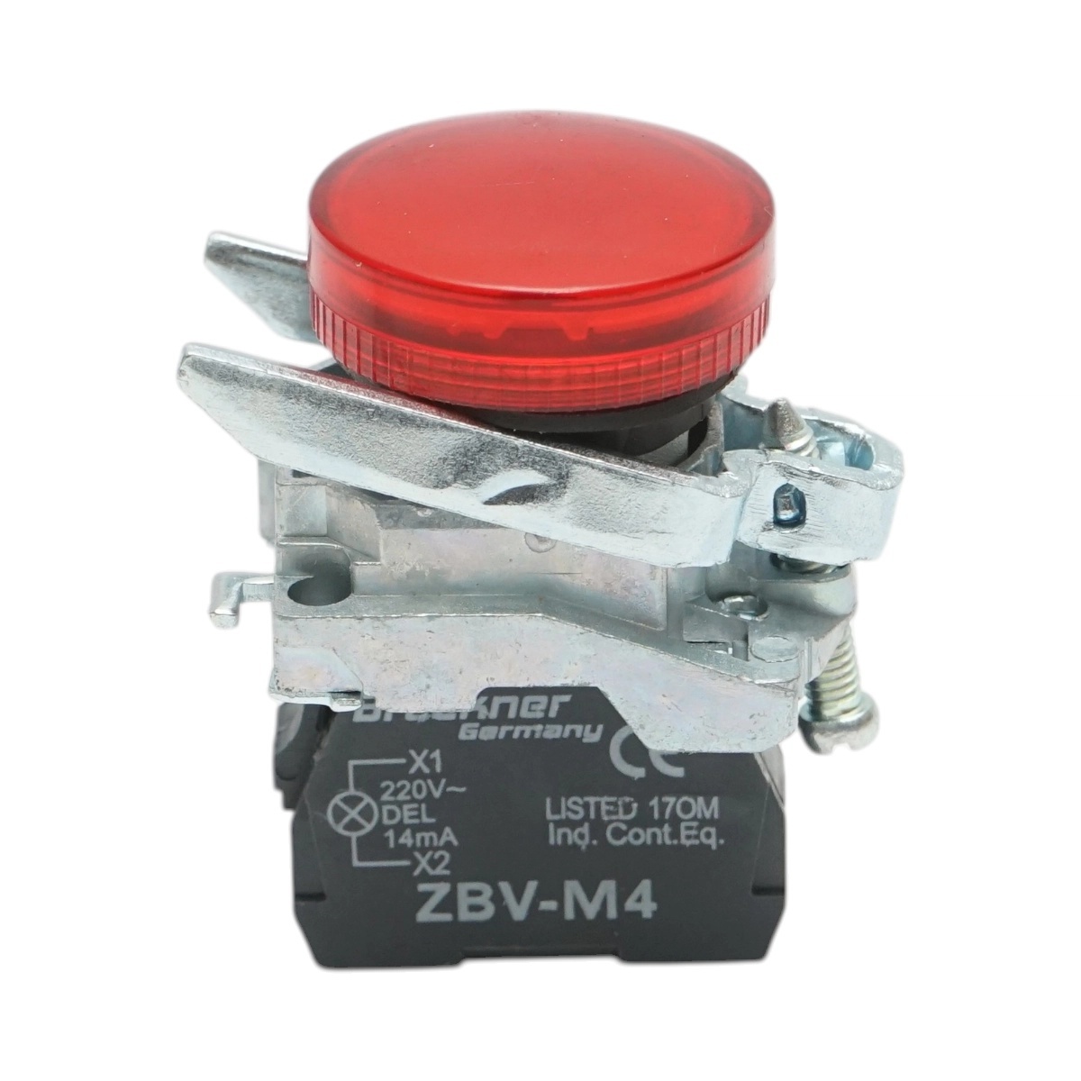 bloc masura monofazat Indicator semnalizare LED rosu 220V, 14mA, TB4 Breckner Germany, BRECKNER GERMANY, BK76499