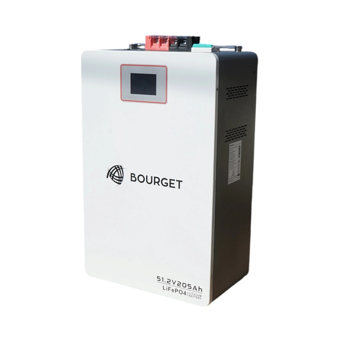 litime 12v 100ah tm lifepo4 Baterie Li-ion 10.5kW LiFePO4 51.2V, 205Ah cu BMS, deep cycle, display LCD IP54 Bourget, BOURGET, 93RG567