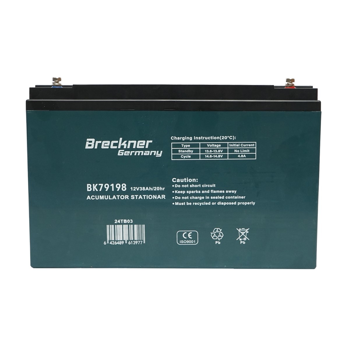 încărcător maşinuţa electrica 12v Baterie VRLA cu gel pentru bicicleta electrica 12V 38Ah 20HR 268x170x77mm Breckner Germany, BRECKNER GERMANY, BK79198